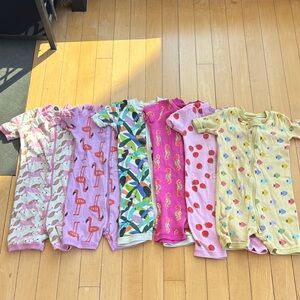 Hanna Andersson Kids Shortie Pajamas, Bundle of 6